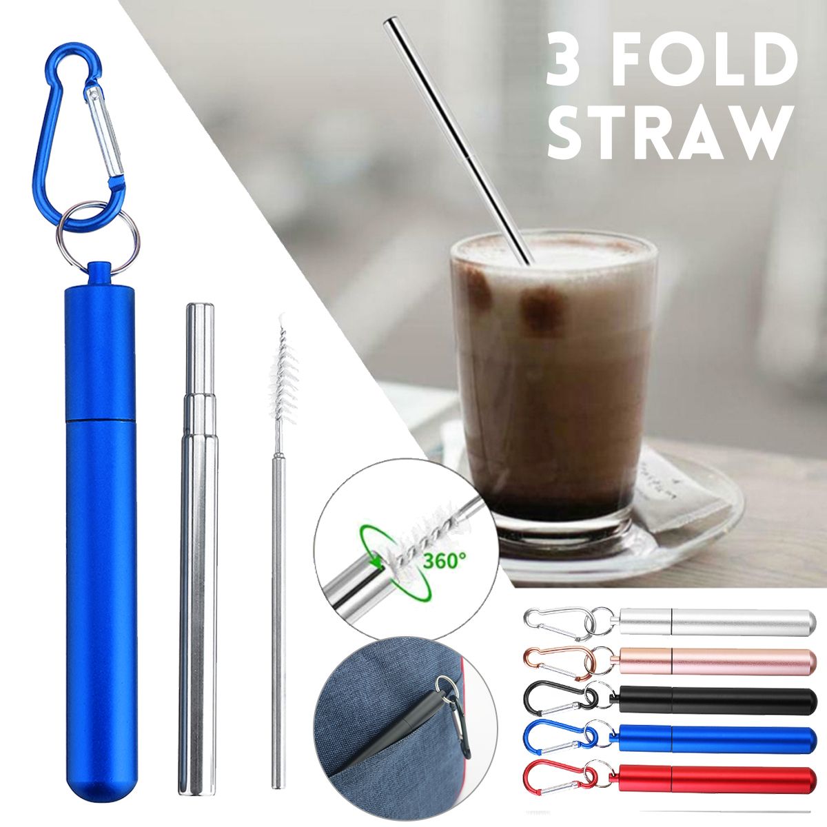 Reusable-Collapsible-Straw-with-Case-amp-Brush-Retractable-Stainless-Steel-Metal-Drinking-Straws-1626029