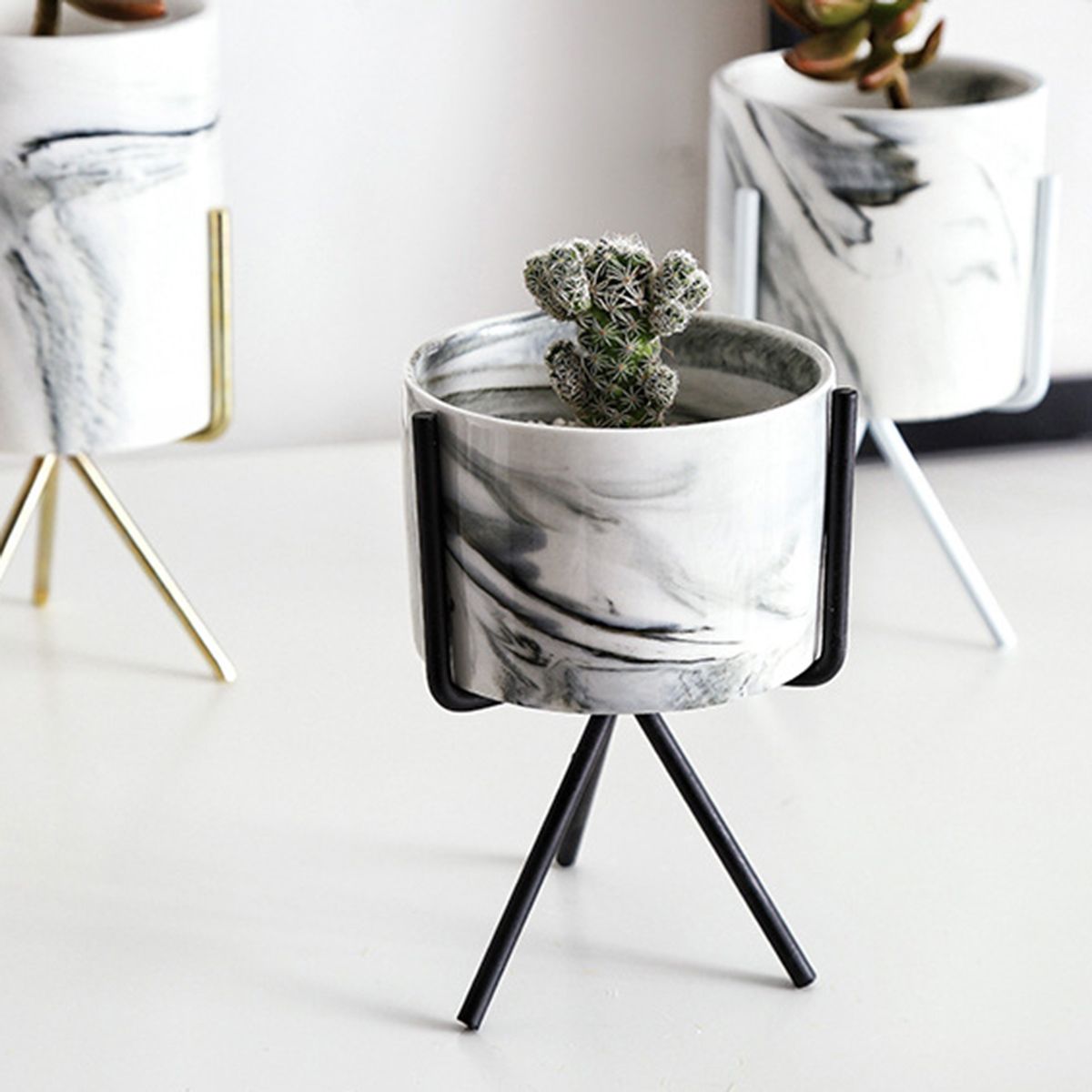 SML-Nordic-Style-Flower-Pot-Iron-Wire-Metal-Rack-Marble-Ceramic-Succulent-Plant-Pot-Cactus-Decoratio-1549980