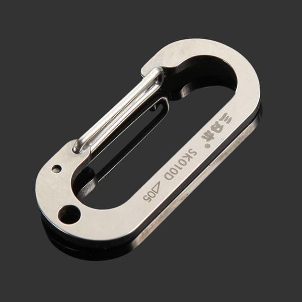 Sanrenmu-SK010D-Number-Zero-Stainless-Steel-Carabiner-Tool-Key-Chain-Lucky-1000632