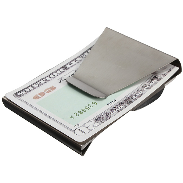 Slim-Stainless-Steel-Double-Sided-Money-Clip-Wallet-Credit-Card-Holder-956901