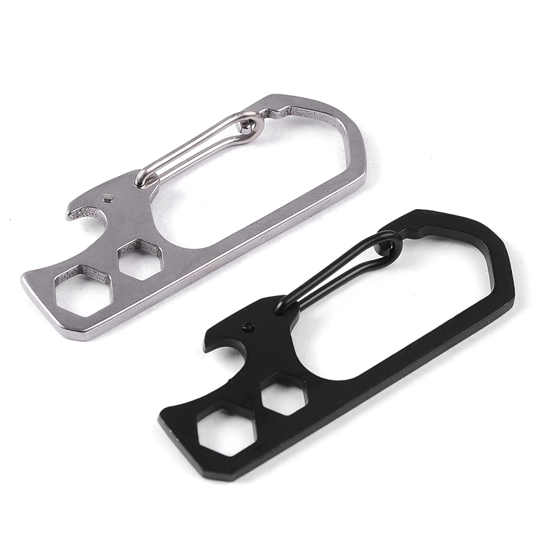 Stainless-Steel-Key-Ring-Carabiner-Hook-EDC-Bottle-Opener-Hexagon-Wrench-Multi-Tool-1394379