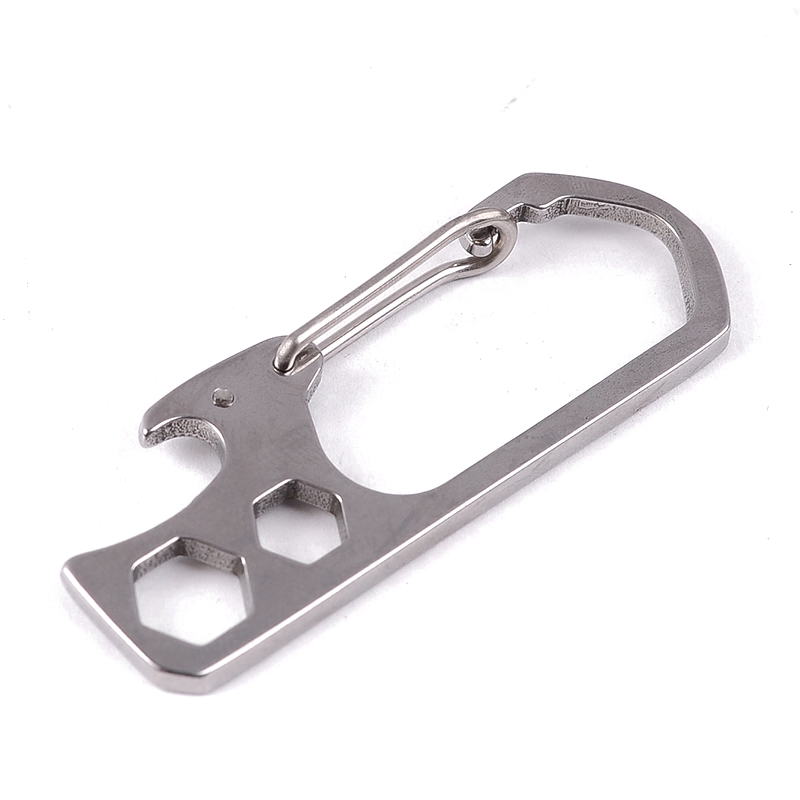 Stainless-Steel-Key-Ring-Carabiner-Hook-EDC-Bottle-Opener-Hexagon-Wrench-Multi-Tool-1394379