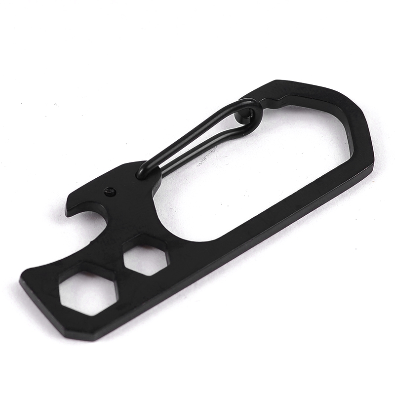 Stainless-Steel-Key-Ring-Carabiner-Hook-EDC-Bottle-Opener-Hexagon-Wrench-Multi-Tool-1394379