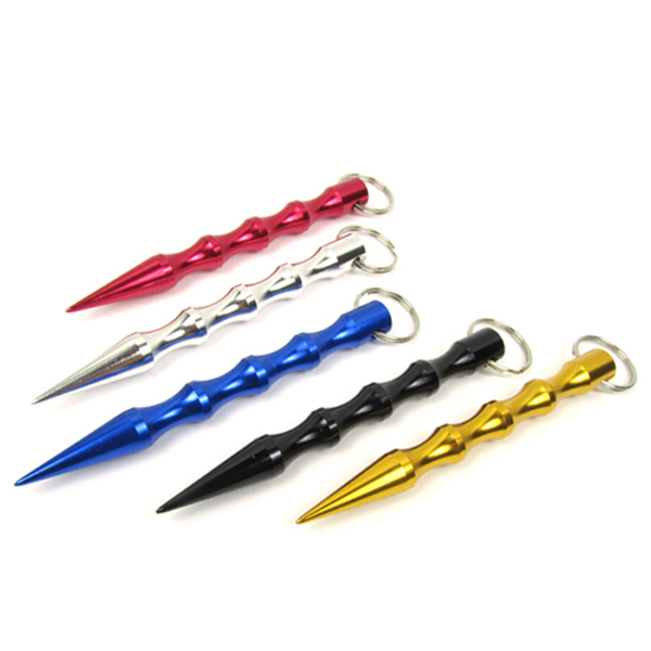 Tactical-Pointed-Kuboton-Rod-Keychain-Key-Ring-EDC-Outdoor-Self-Defend-Tool-998154