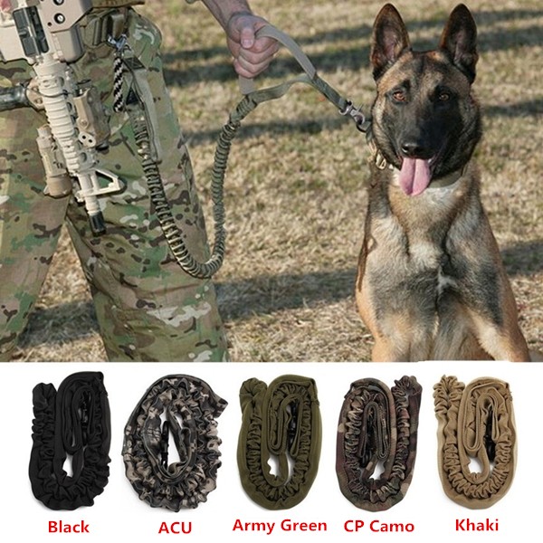 Tactical-Police-K9-Dog-Training-Leash-Elastic-Bungee-1000D-Military-Dog-Traction-Rope-1171414