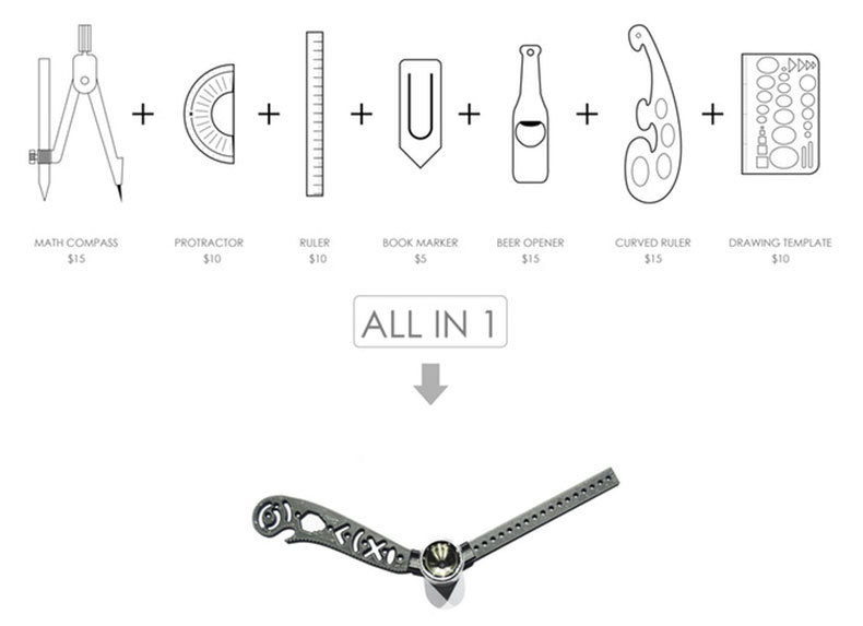 Versatile-EDC-Tool-Design-Drawing-Curved-Metallic-Ruler-Mini-Compass-Protractor-Combo-Patterns-for-N-1501773