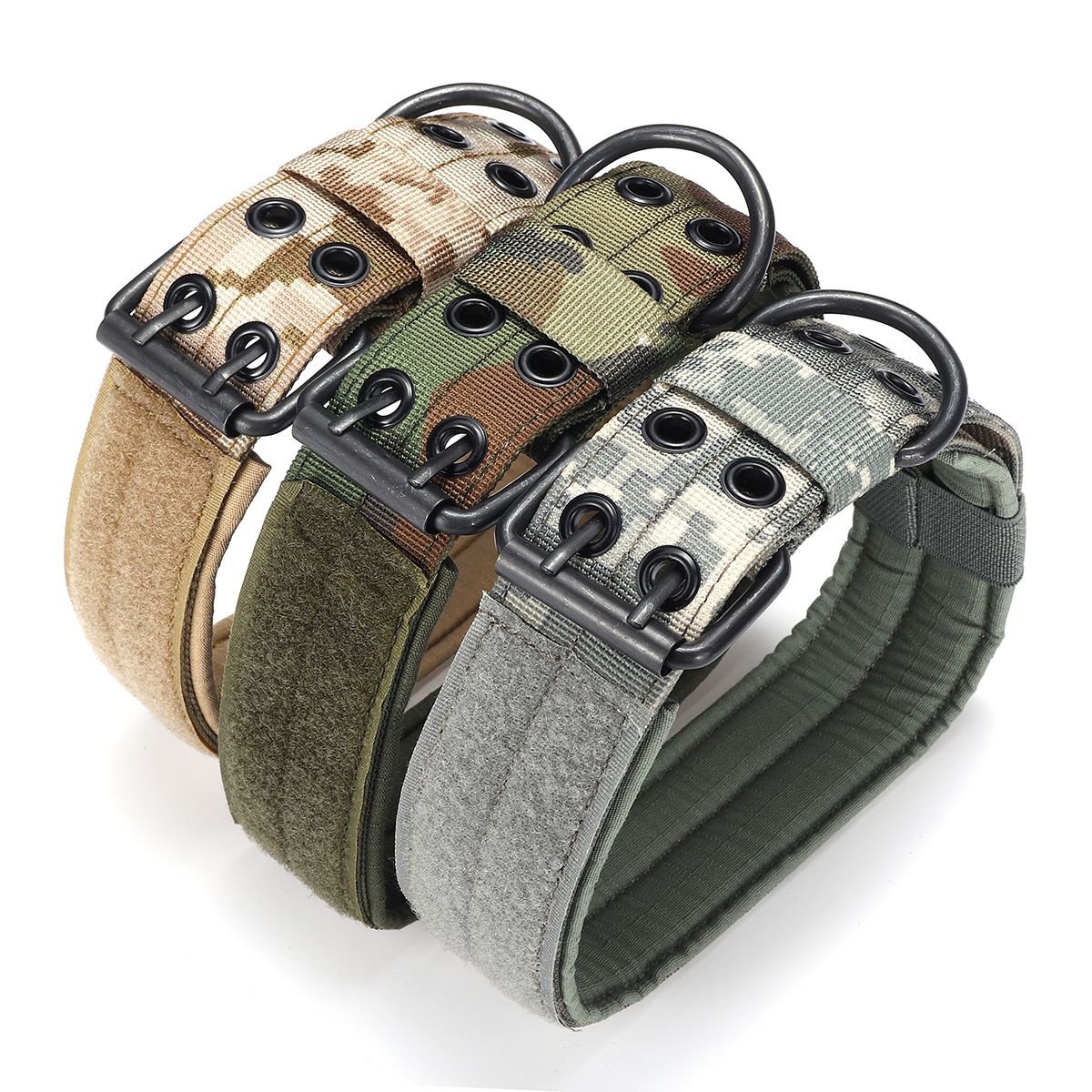 XL-Tactical-Military-Adjustable-Dog-Training-Collar-Nylon-Leash-wMetal-Buckle-1393988