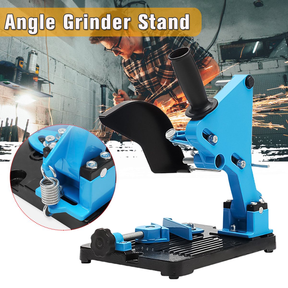 100-125-45deg-Angle-Grinder-Stand-Cutter-30mm-Depth-Support-Holder-Bracket-Holder-1624142