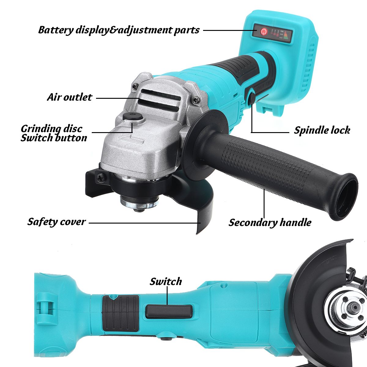 100mm-4-Brushless-Cordless-Electric-Angle-Grinder-Replace-For-18V-Makita-Li-ion-Battery-1644274