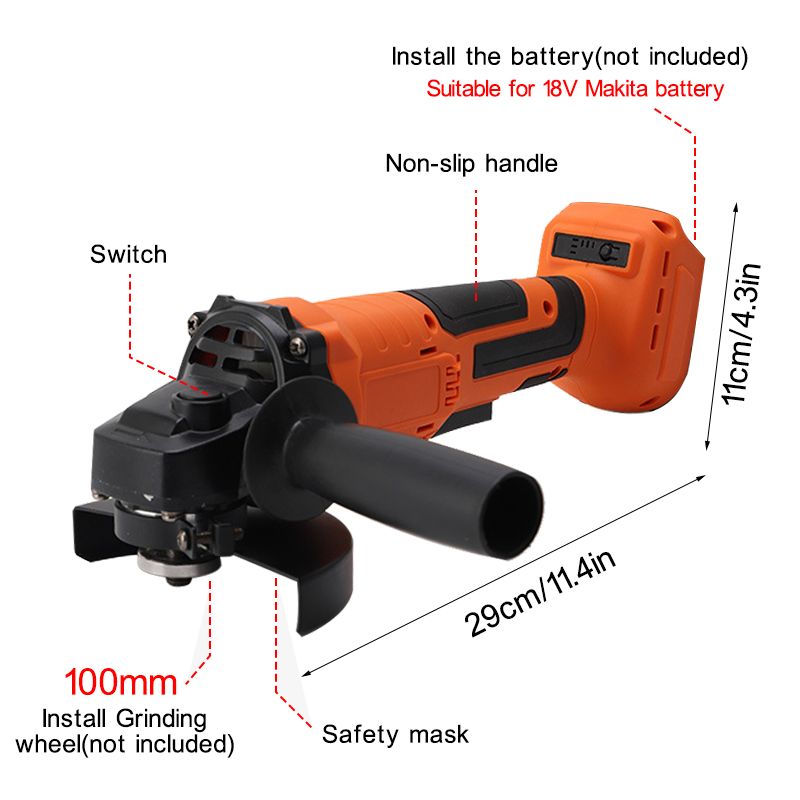 100mm-Cordless-Electric-Angle-Grinder-Portable-Cut-Off-Polishing-Grinding-Tool-For-18V-Makita-Batter-1733390