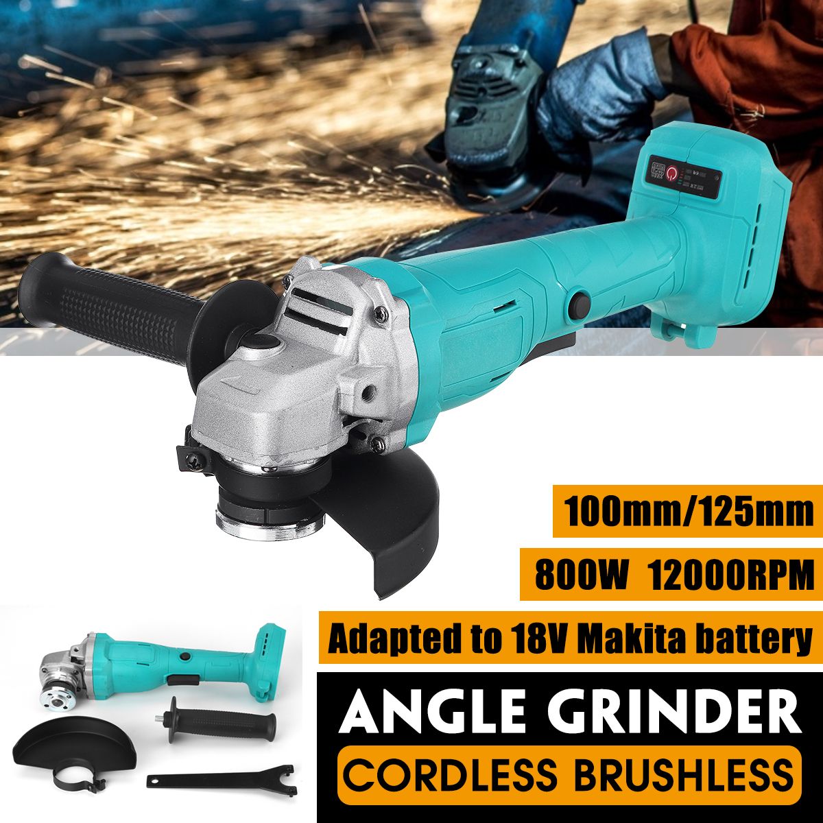 100mm125mm-800W-Brushless-Cordless-Impact-Angle-Grinder-For-Makita-18V-Battery-1755312