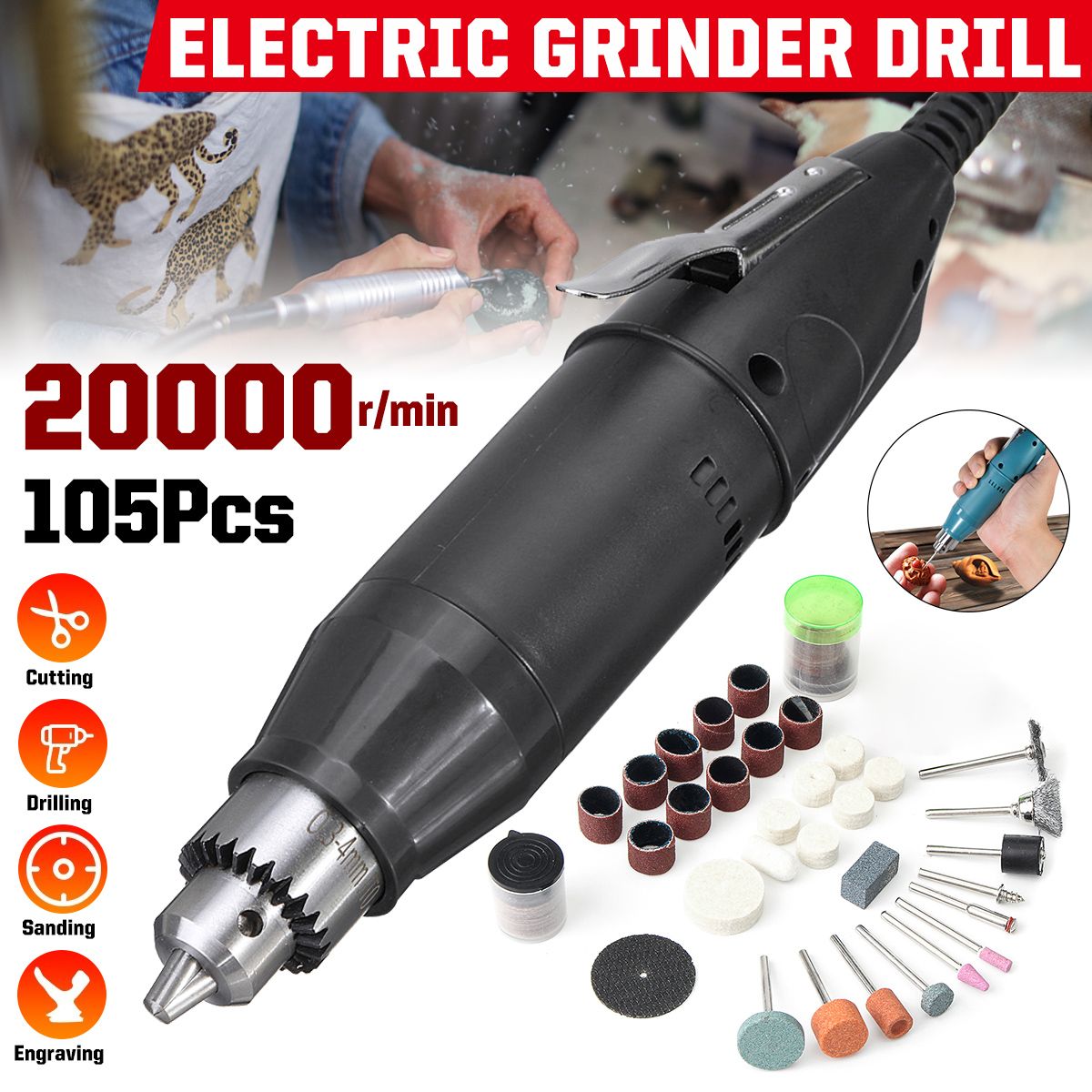 105Pcs-20000RPM-Electric-Grinder-Drill-Variable-Speed-Rotary-Power-Tools-Kit-1755850