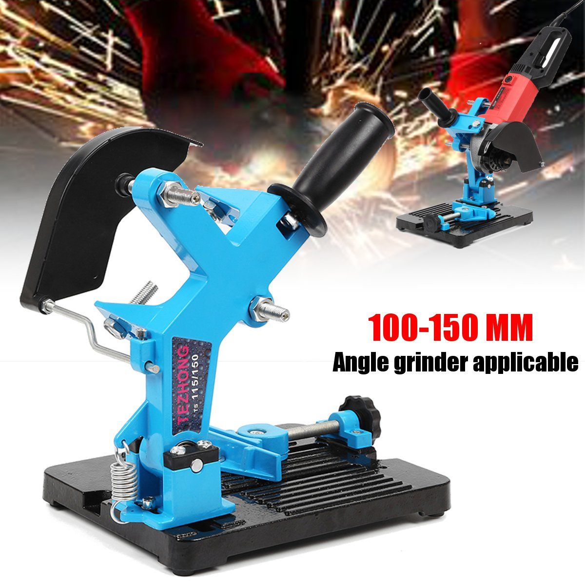 115-150-Angle-Grinder-Stand-Angle-Cutter-Support-Bracket-Holder-Dock-Cast-Iron-Base-Holder-1228298