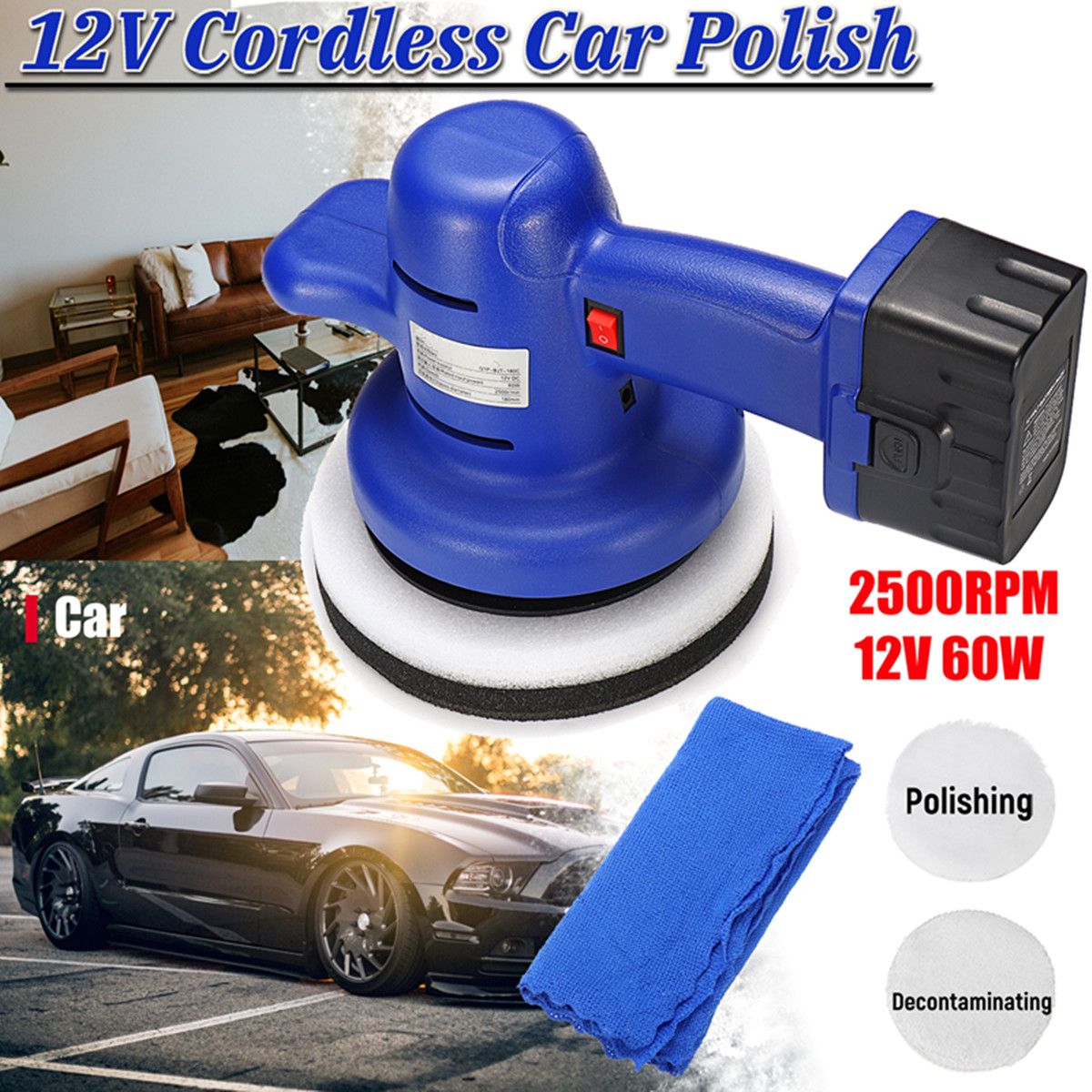 12V-2500RPM-7quot-Electric-Cordless-Polisher-Waxer-Buffer-Auto-Waxer-Polishing-Machine-1361688