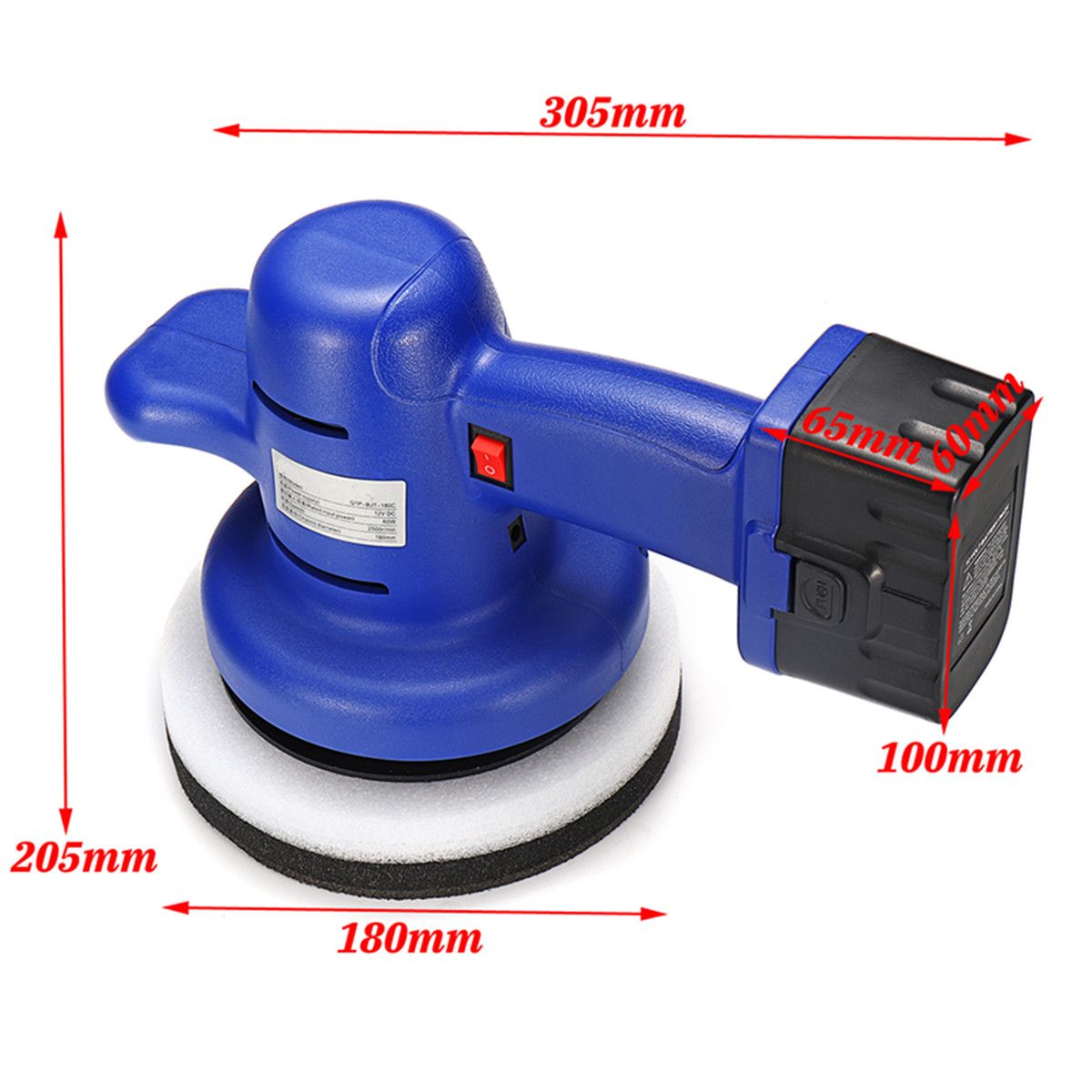 12V-2500RPM-7quot-Electric-Cordless-Polisher-Waxer-Buffer-Auto-Waxer-Polishing-Machine-1361688