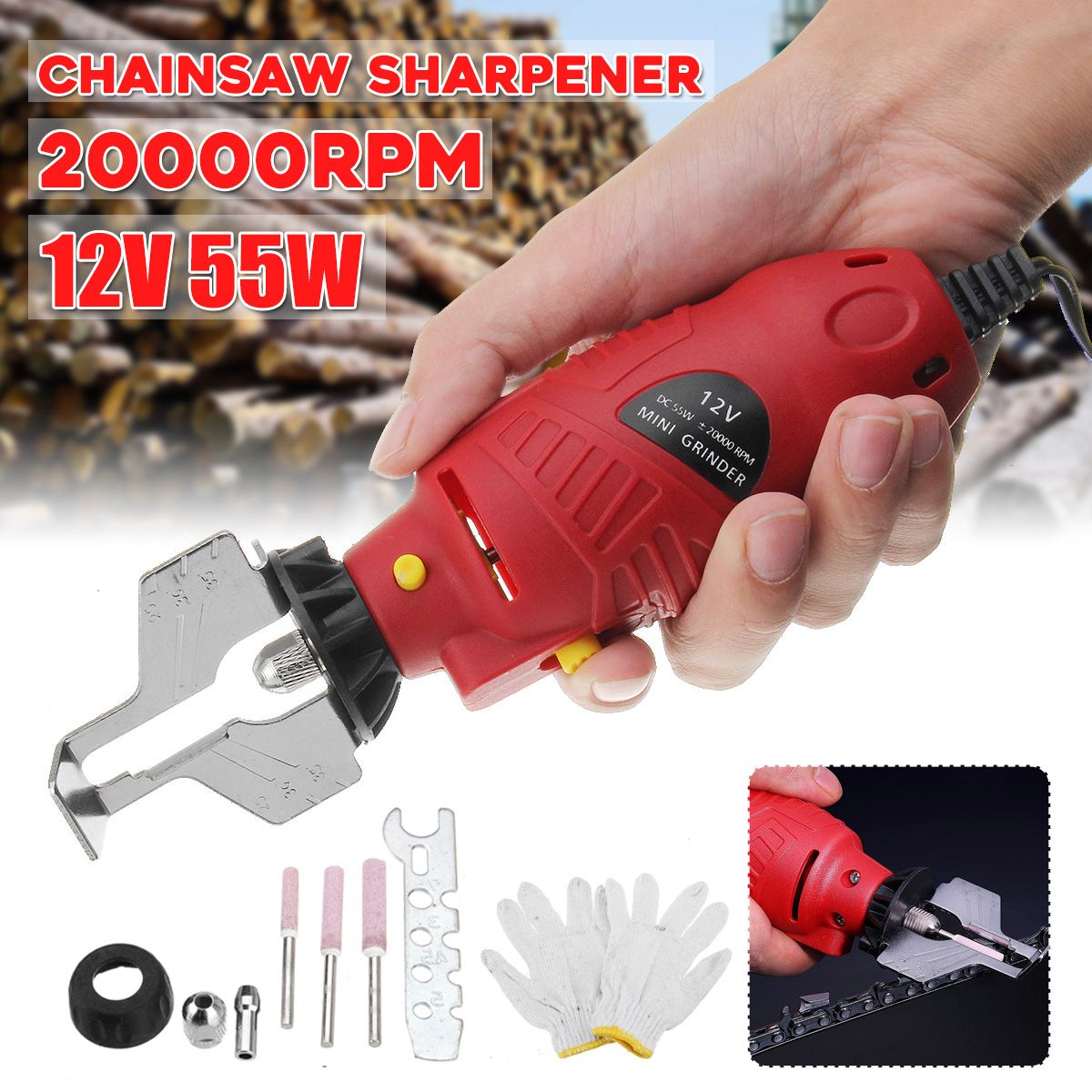 12V-Chainsaw-Sharpener-Electric-Handheld-Grinder-Tools-File-Set-1537976