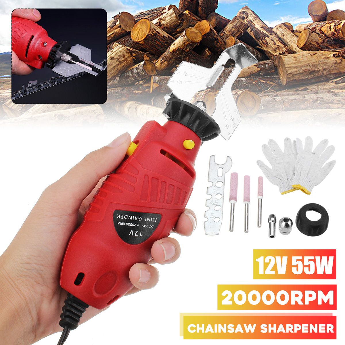 12V-Chainsaw-Sharpener-Electric-Handheld-Grinder-Tools-File-Set-1537976
