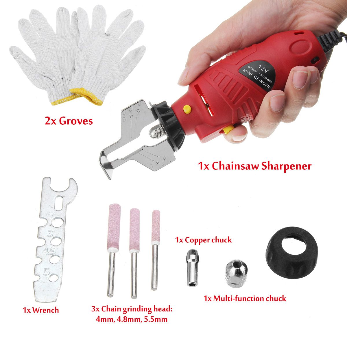 12V-Chainsaw-Sharpener-Electric-Handheld-Grinder-Tools-File-Set-1537976