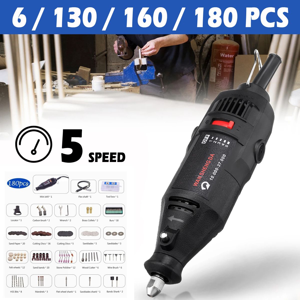 180W-Electric-Rotary-Grinder-Polish-Sanding-Pen-Tool-Kit-Grind-Variable-5-Speed-1711207