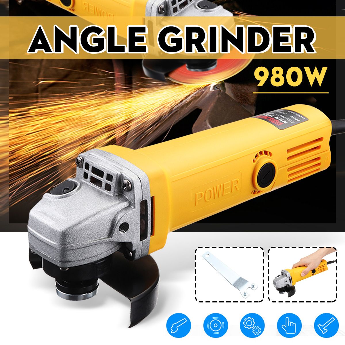 220V50Hz-980W-11000rmin-Angle-Grinder-Electric-Angle-Grinding-Cutting-Power-Tools-100mm-Diameter-1414378