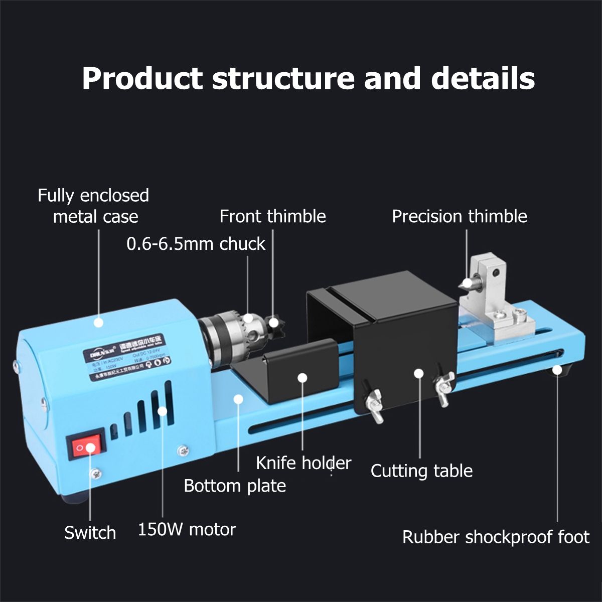 68Pcs-150W-Mini-Beads-Machine-Lathe-Standard-Woodworking-DIY-Rotary-Cutting-Tools-Set-1535624