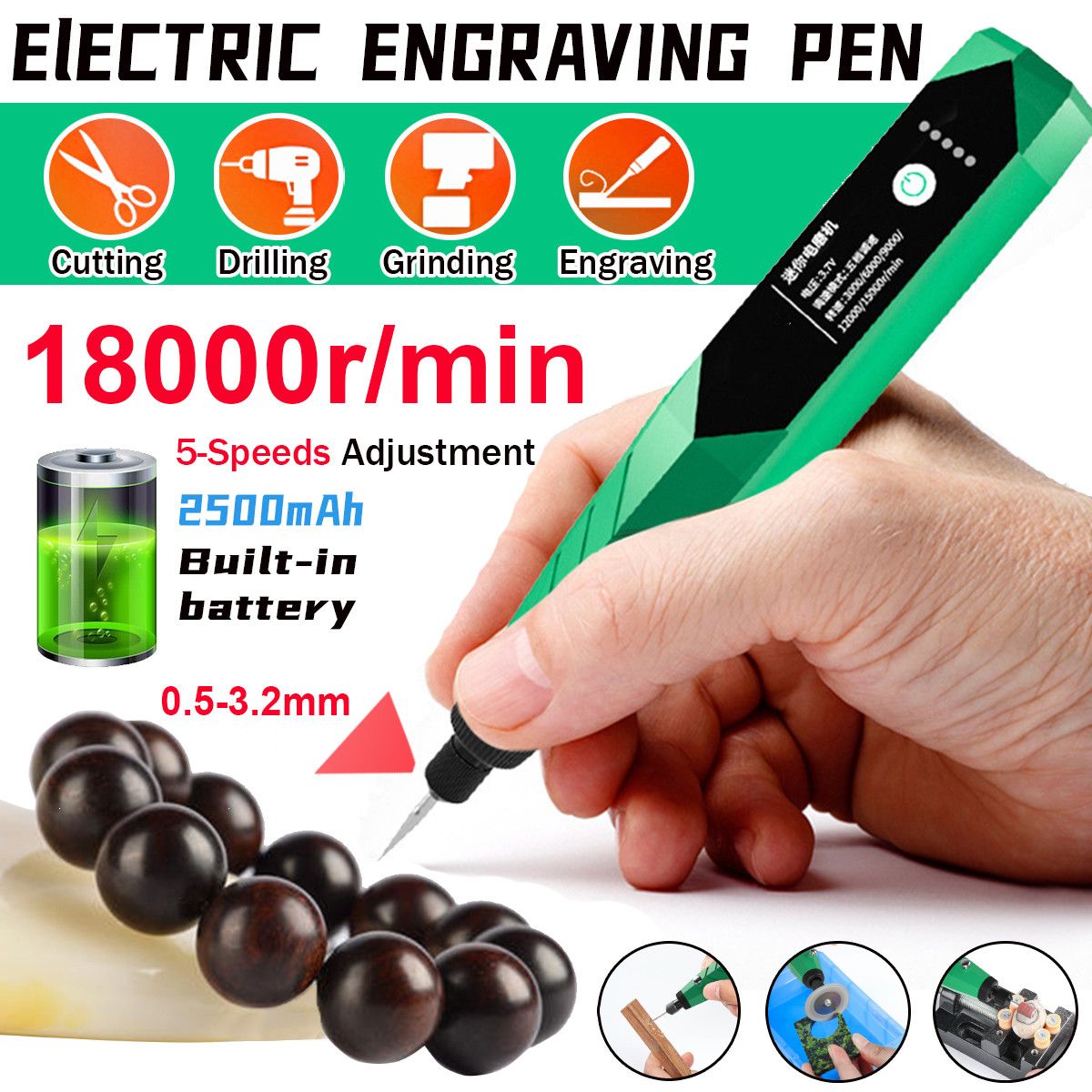 6PCS-2500mAh-18000rMin-Electric-Engraving-Pen-Set-Metal-Carving-Marking-Machine-1748511