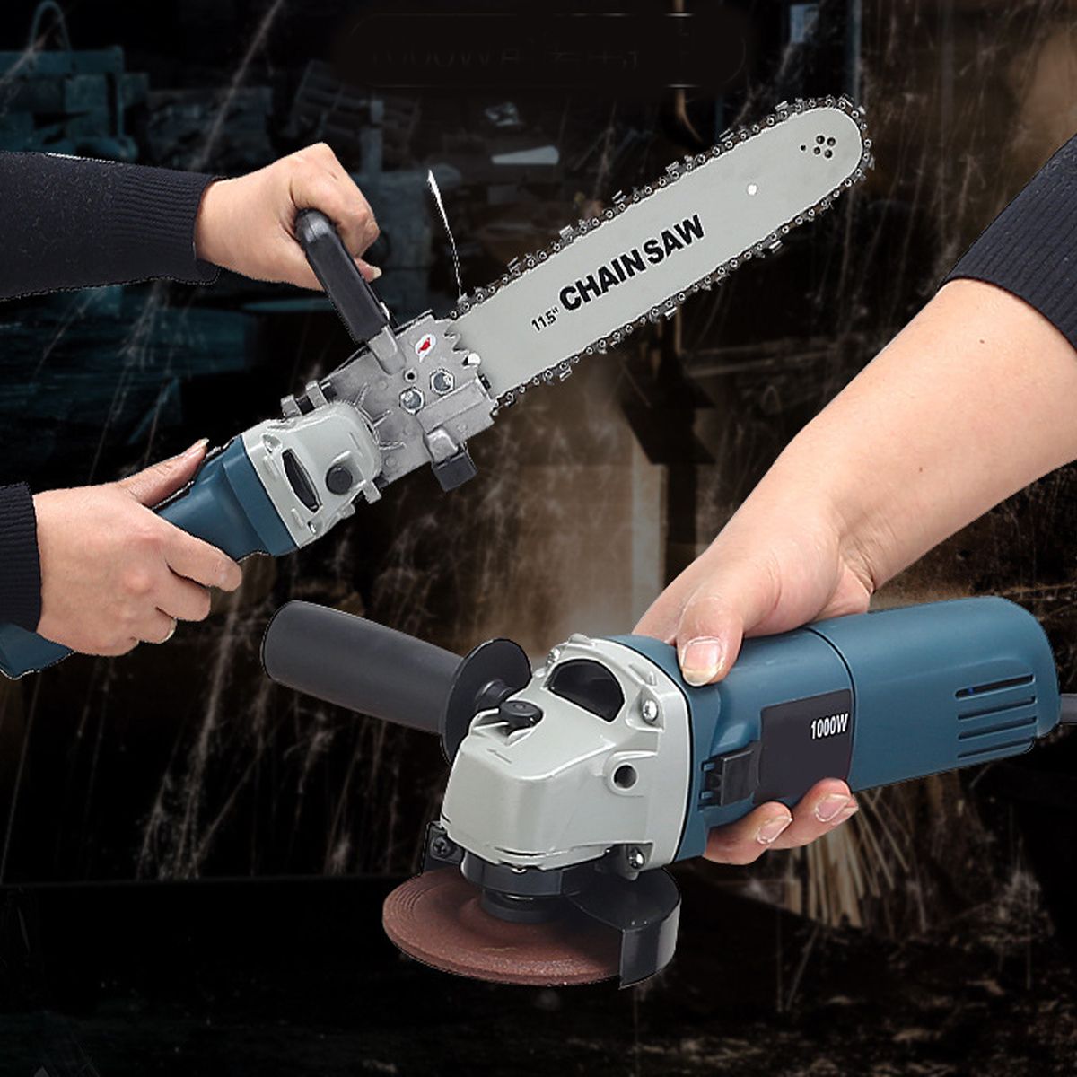 11000rmin-220V-1000W-Electric-Angle-Grinder-Chainsaw-Bracket-DIY-Cutting-Tools-1261962