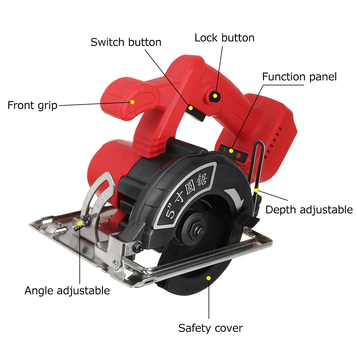 125mm-10800RPM-Multifunction-Circular-Saw-Scale-Bevel-Cutting-Power-Tools-For-18V-Makita-Battery-1759378