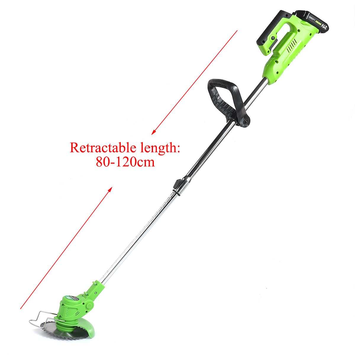 21V-650W-6000rmin-Retractable-Cordless-Lawn-Mower-Grass-Trimmer--2-Lithium-Batteries-1756269