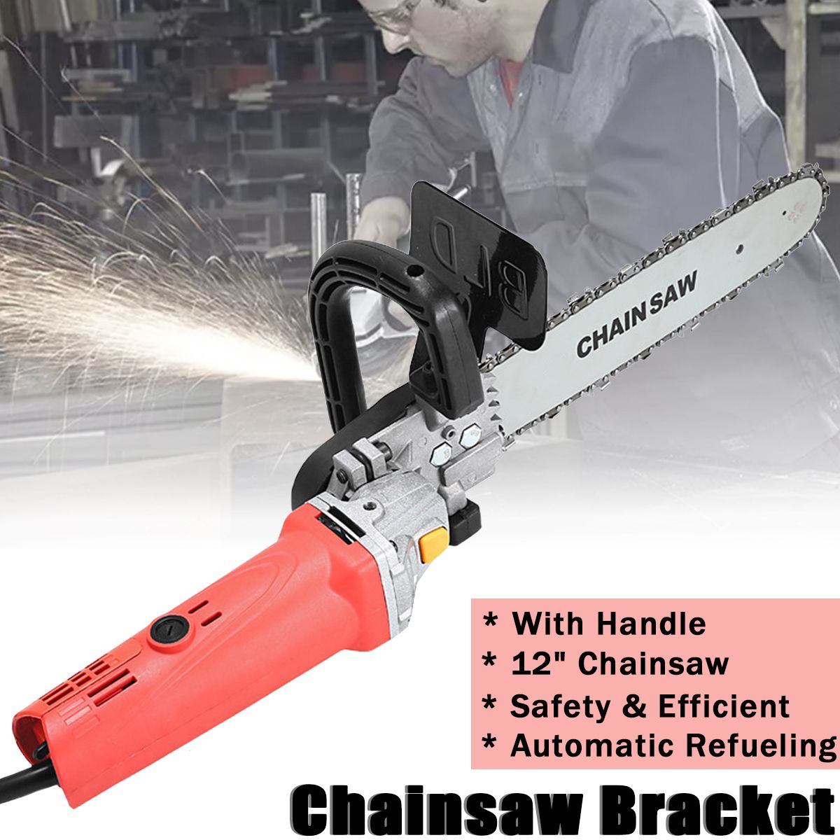 220V-1000W-10000RPM-Electric-Angle-Grinder-with-12-inch-Chain-Saw-Chainsaw-Bracket-Set-1437264