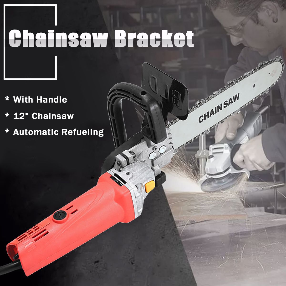 220V-1000W-10000RPM-Electric-Angle-Grinder-with-12-inch-Chain-Saw-Chainsaw-Bracket-Set-1437264