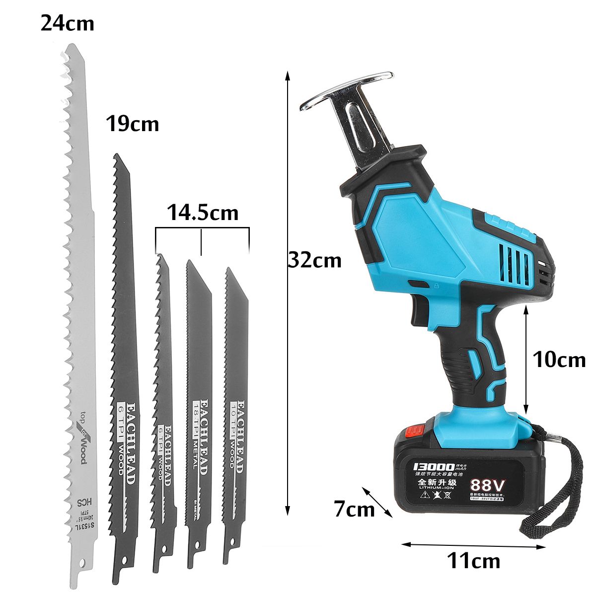 26V88V-6000mAh13000mAh-Cordless-Reciprocating-Saw-Electric-Lithium-Sabre-Saw-with-5-Saw-Blades-1585004