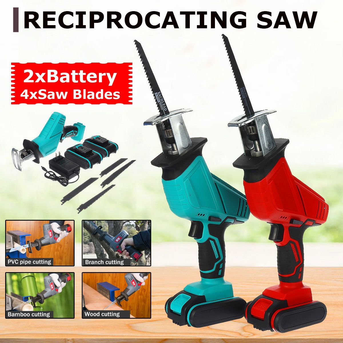 3000rpm-4000mAh-Electric-Saw-Cordless-Rechargeable-Handheld-Reciprocating-Saw-Wood-Cutter-W-4pcs-Saw-1758398