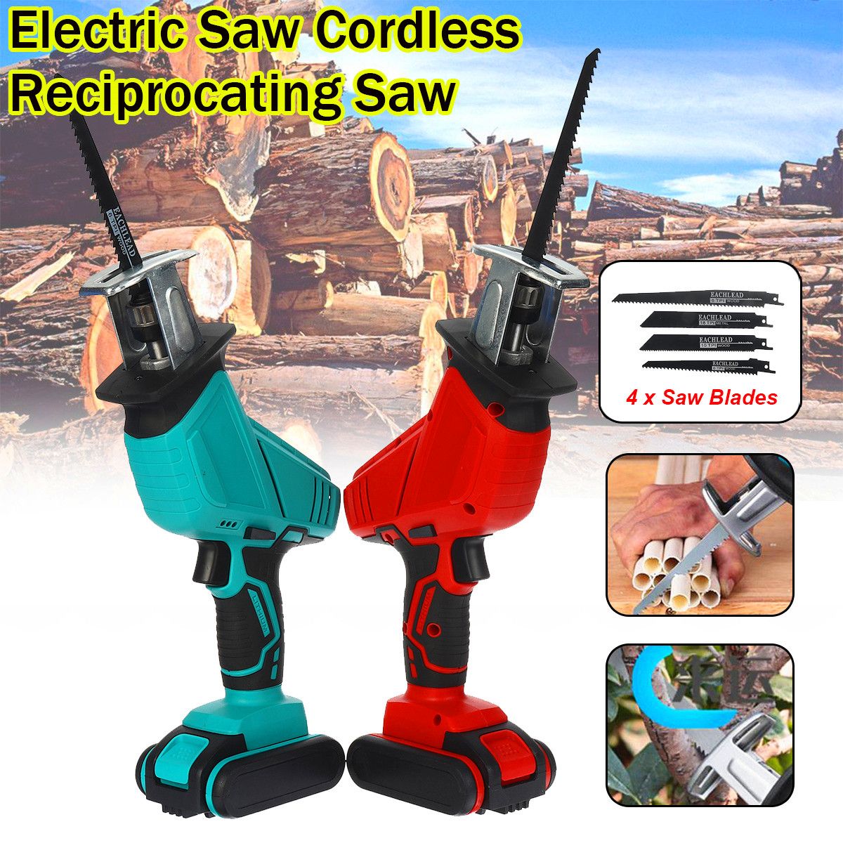 3000rpm-4000mAh-Electric-Saw-Cordless-Rechargeable-Handheld-Reciprocating-Saw-Wood-Cutter-W-4pcs-Saw-1758398