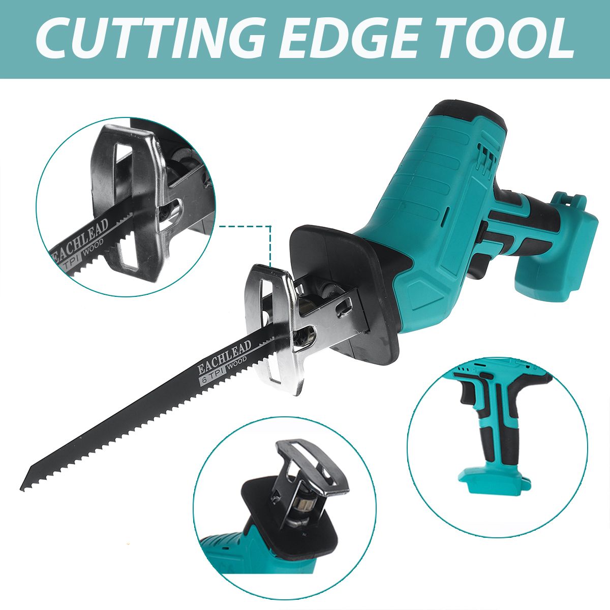 36V-Cordless-Reciprocating-Saw-Chainsaw-W-4-Saw-Blades-Metal-Cutting-Woodworking-1716301