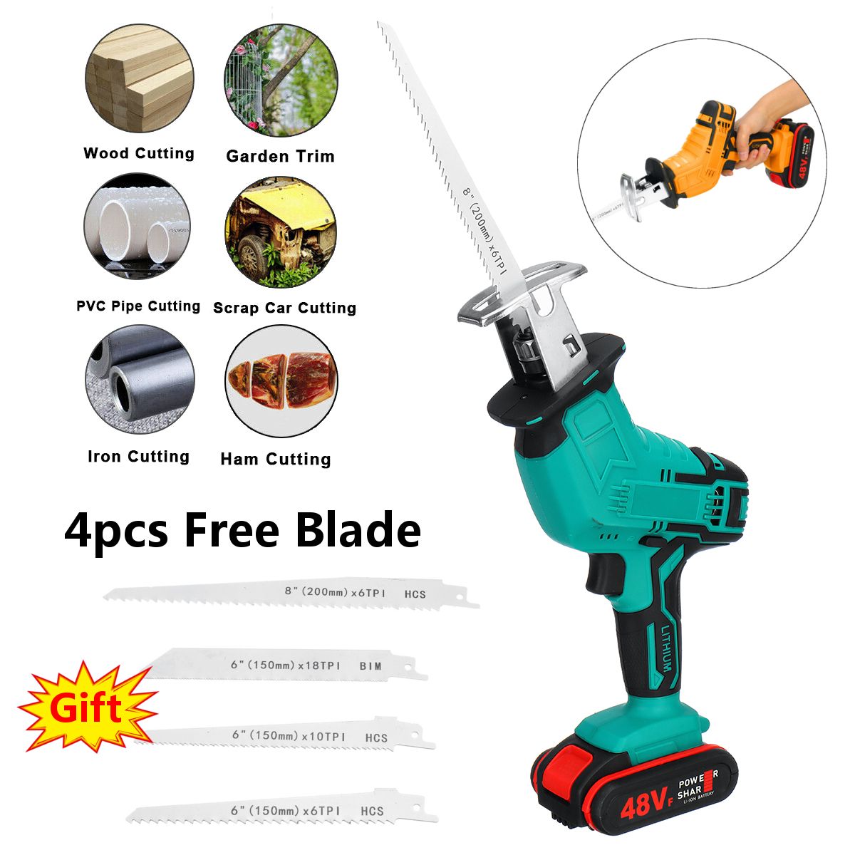 48V-Cordless-Reciprocating-Saw-With-Battery-Charger-recip-Sabre-Saw-New-Power-Tool-1734472