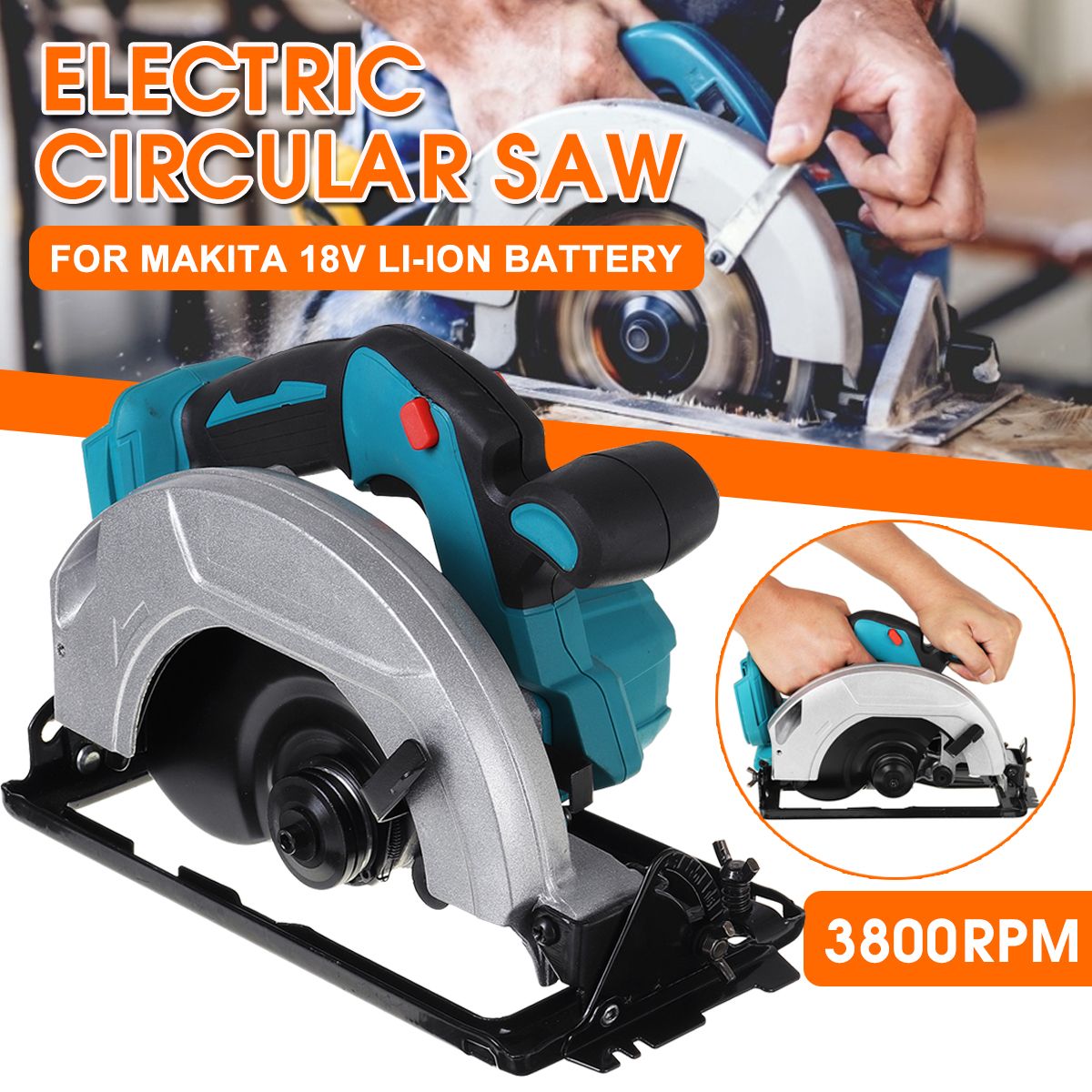 Electric-Circular-Saw-Handle-Power-Tools-3800RPM-For-Makita-18V-Battery-1694998