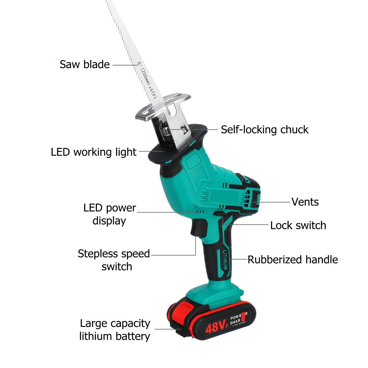 Electric-Cordless-Reciprocating-Saw-4-Blades-Battery-Charger-Saw-Power-Tool-1732002