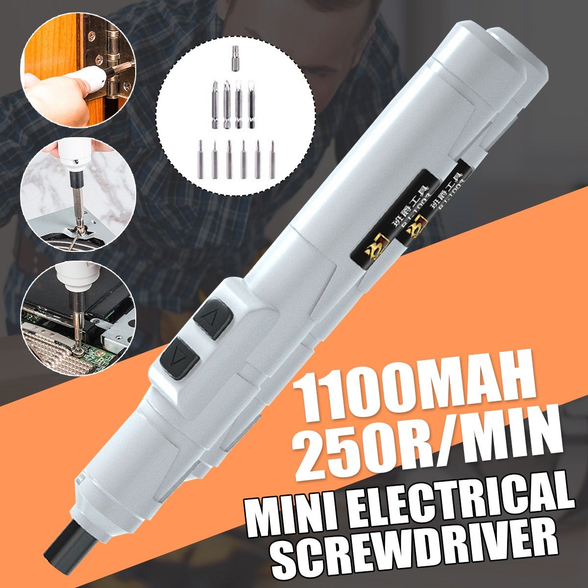 36V-Mini-Cordless-Electric-Screwdriver-Rechargeable-Phone-Repair-Tool-W-11pcs-Drill-Bits-1767583