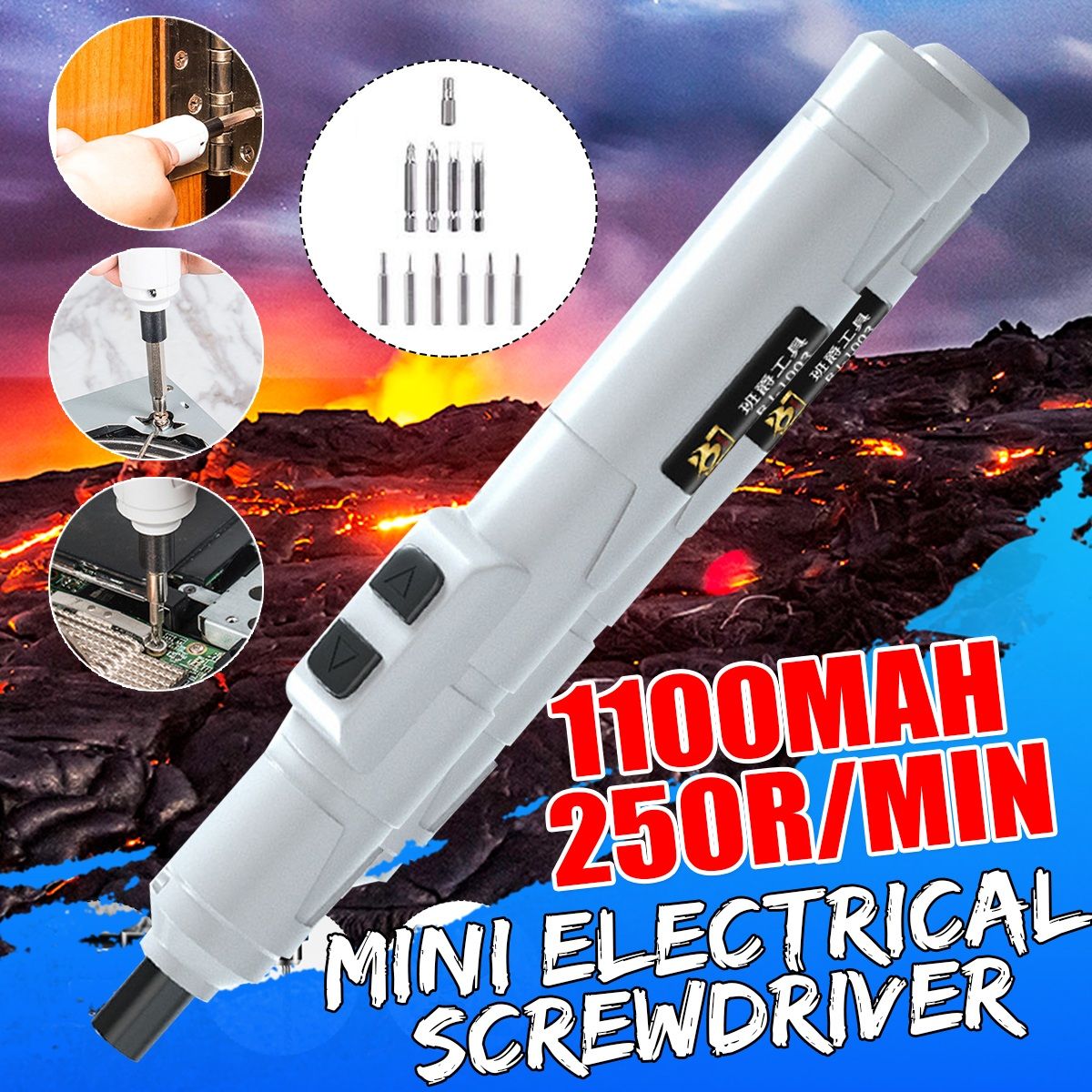 36V-Mini-Cordless-Electric-Screwdriver-Rechargeable-Phone-Repair-Tool-W-11pcs-Drill-Bits-1767583