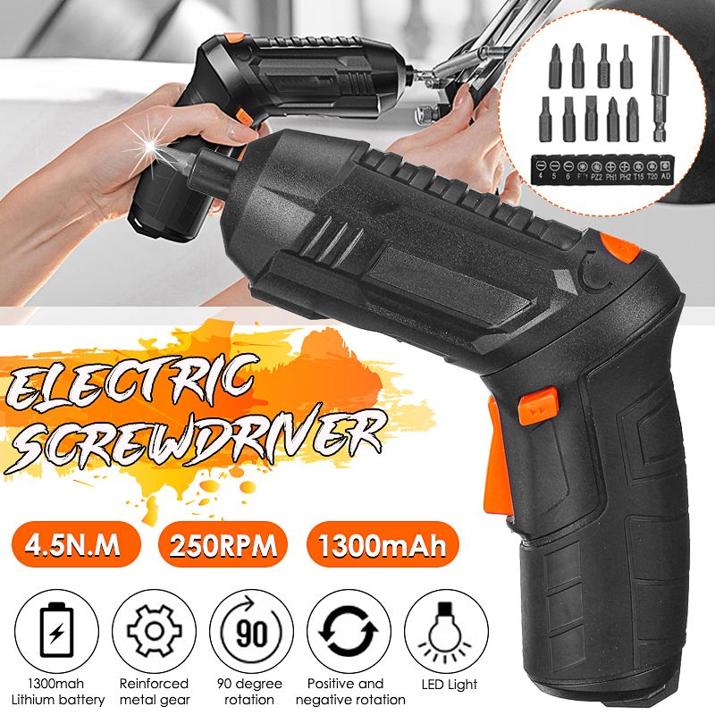 42V-Cordless-Electric-Screwdriver-USB-Rechargeable-Screw-Driver-With-10PCS-Drill-Bit-Kit-1706453