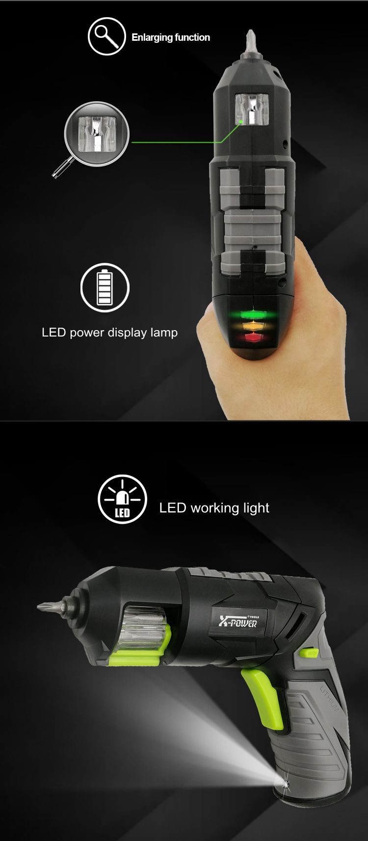 X-POWER-36V-Electric-Cordless-Screwdriver-Handhold-Li-Ion-Battery-USB-Fast-Charging-with-5-Bits-1427092