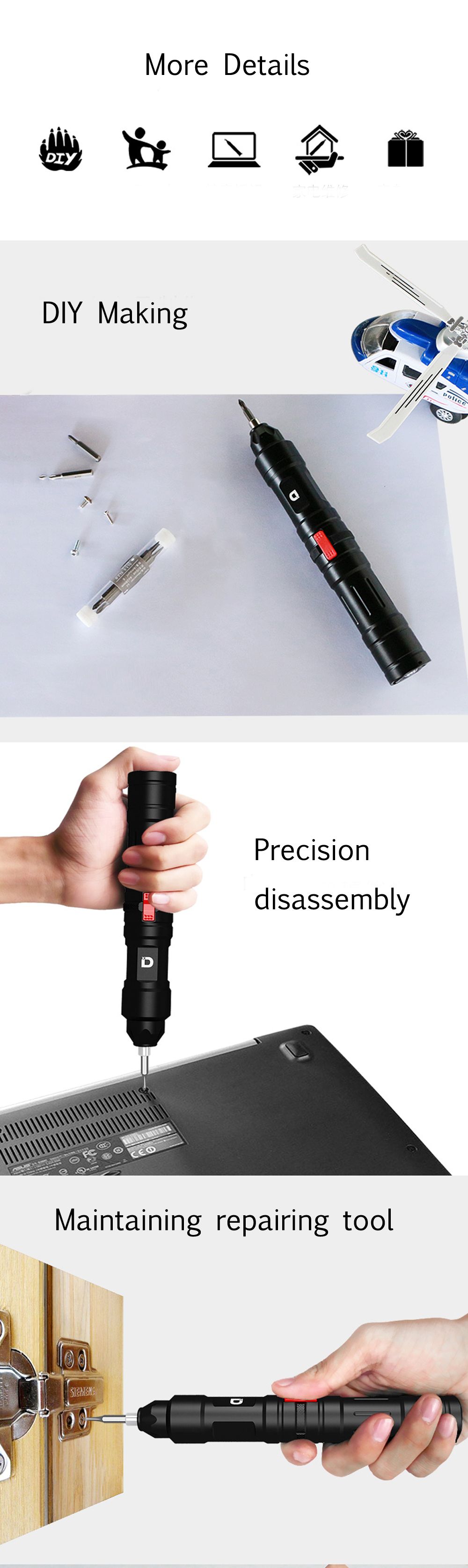 XIAODONG-X2-19-in-1-Mini-Intelligent-Electric-Screwdriver-Set-Cordless-LED-Precision-Repair-Tools-1355360