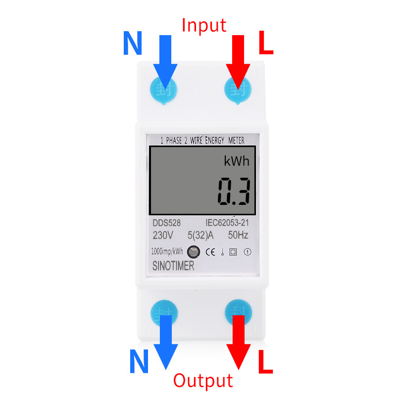 DDS528-LCD-Digital-Display-Energy-Meter-230V-AC-50Hz-Power-Consumption-kWh-Meter-Single-Phase-Energy-1395119