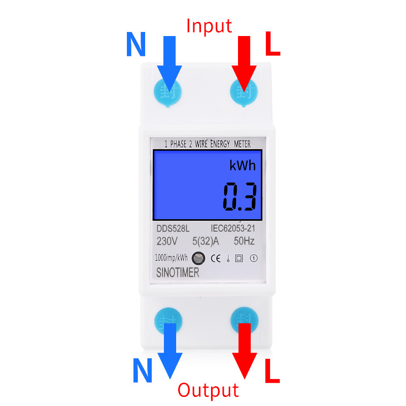 DDS528L-LCD-Digital-Display-Energy-Meter-230V-AC-50Hz-Single-Phase-Backlit-Display-Wattmeter-Power-C-1395257