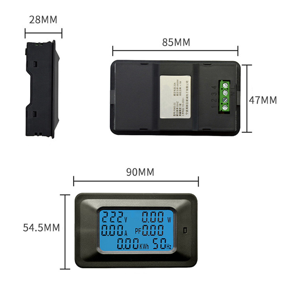 P06S-100A-AC-110-250V-Electric-Energy-Meter-Household-Multi-function-Meter-Digital-Display-Voltage-a-1510745