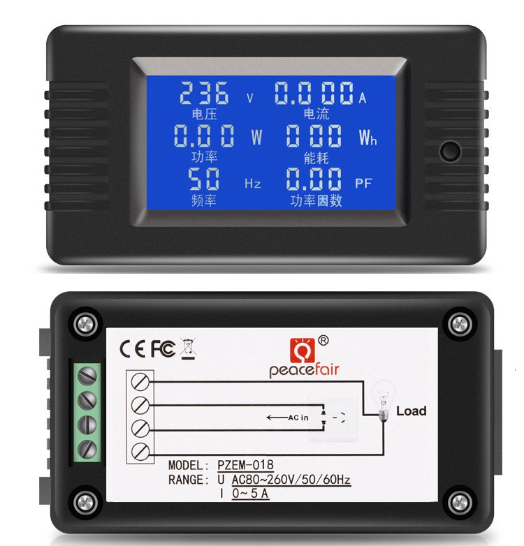 PZEM-018-5A-AC-Digital-Display-Power-Monitor-Meter-Voltmeter-Ammeter-Frequency-Current-Voltage-Facto-1356303