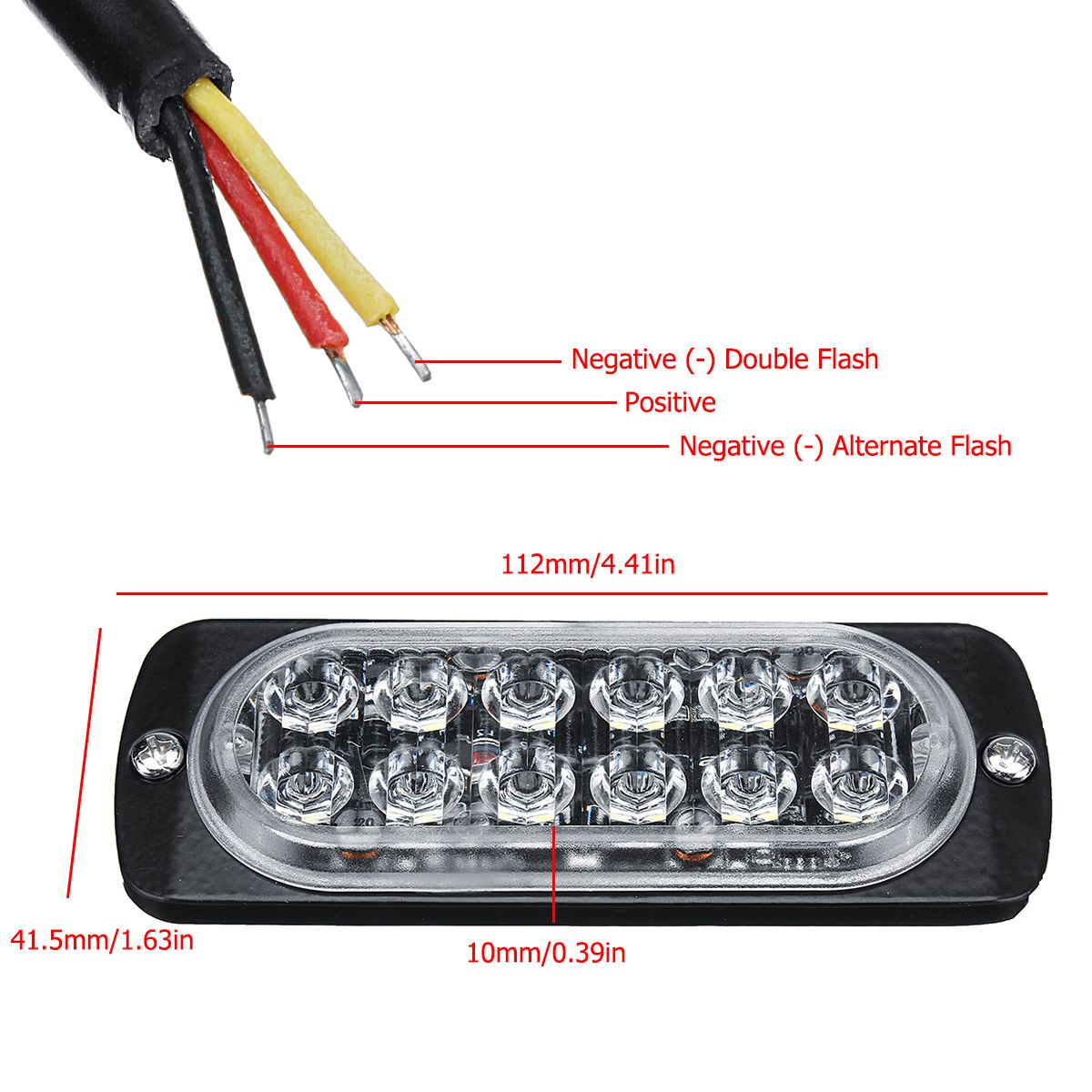 12-LED-Amber-Car-Emergency-Flashing-Light-vehicle-Strobe-Flash-Warning-Lamp-6500K-1224V-36W-1587504