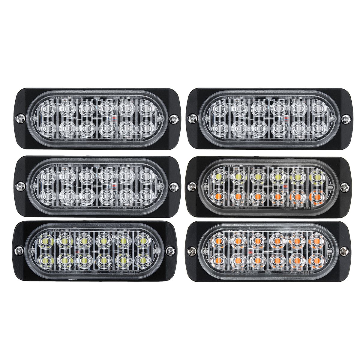 12-LED-Amber-Car-Emergency-Flashing-Light-vehicle-Strobe-Flash-Warning-Lamp-6500K-1224V-36W-1587504