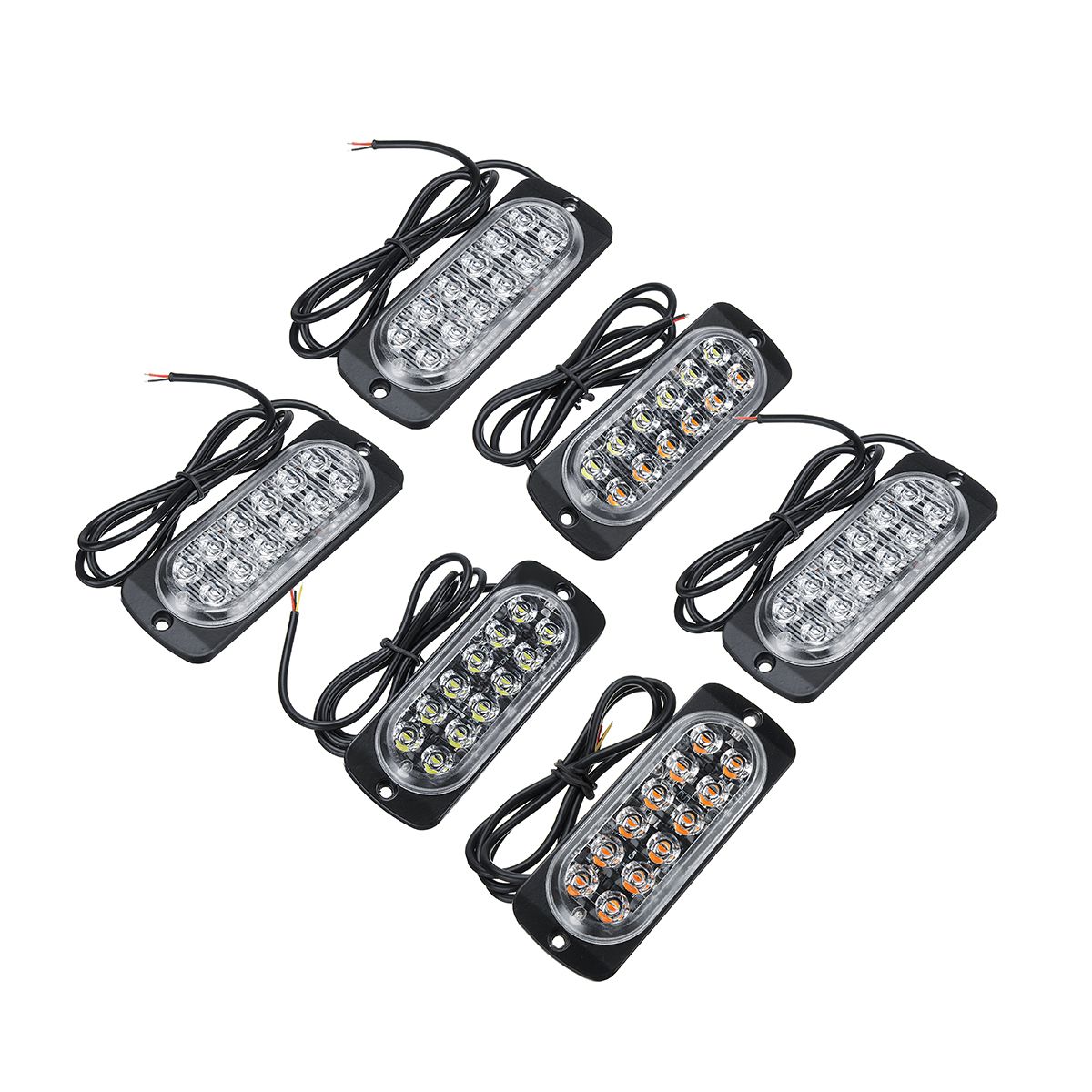 12-LED-Amber-Car-Emergency-Flashing-Light-vehicle-Strobe-Flash-Warning-Lamp-6500K-1224V-36W-1587504